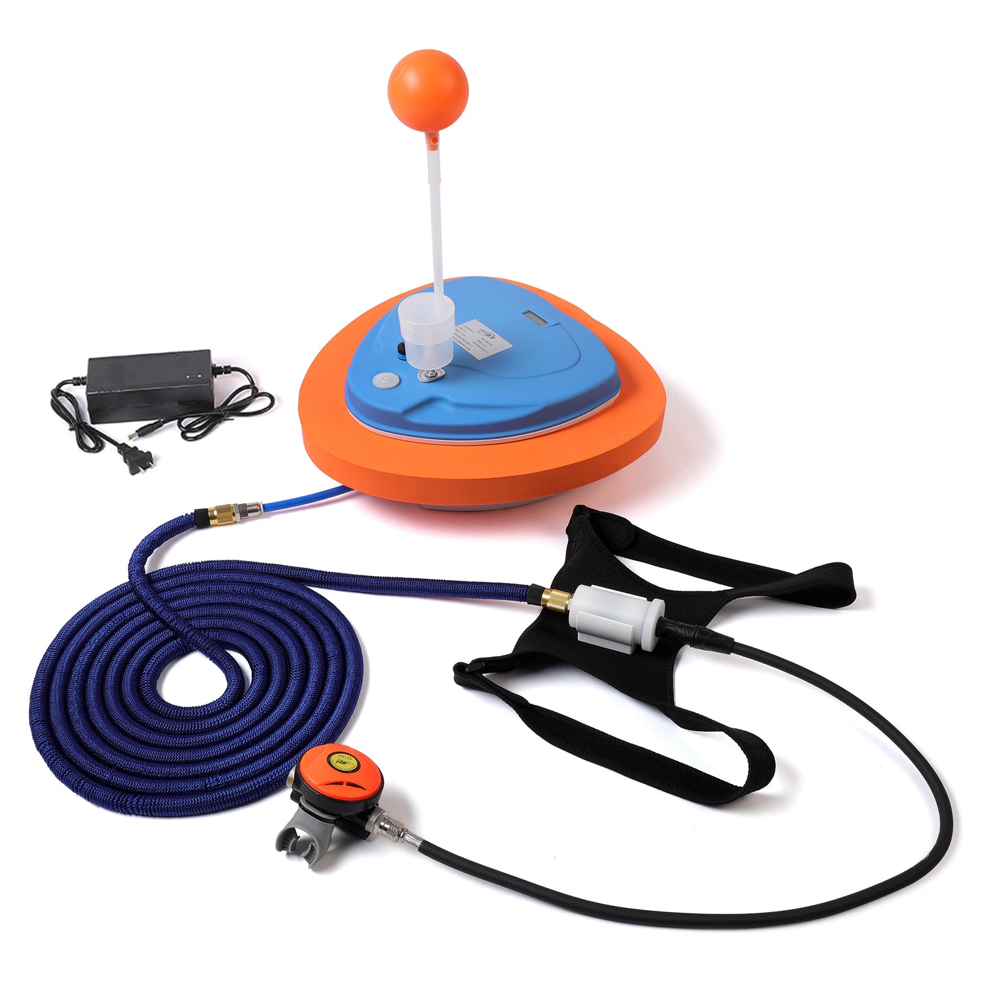 TUDIVING Scuba Diving Ventilator Portable Rechargeable Tank With Regulator