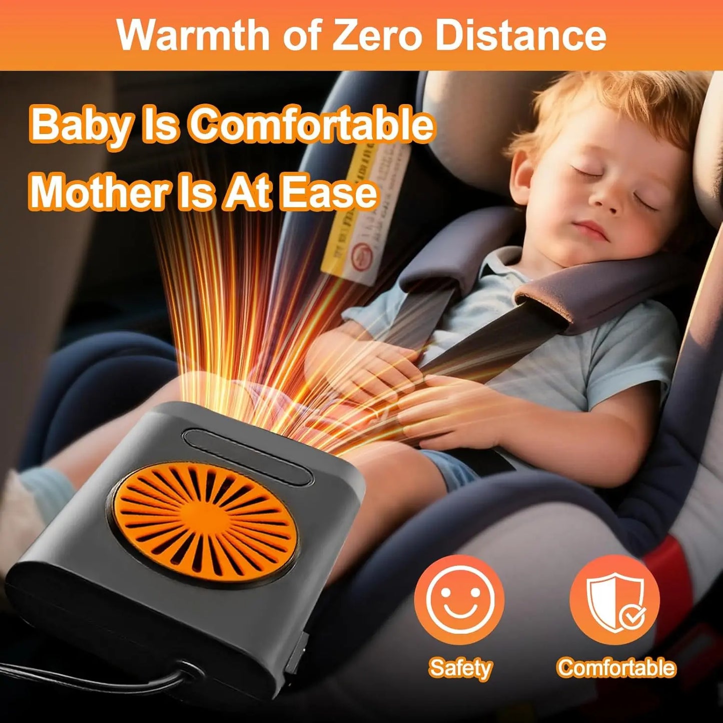 XMSJ Car Heater 200W Rapid Heating 2 In 1 Portable