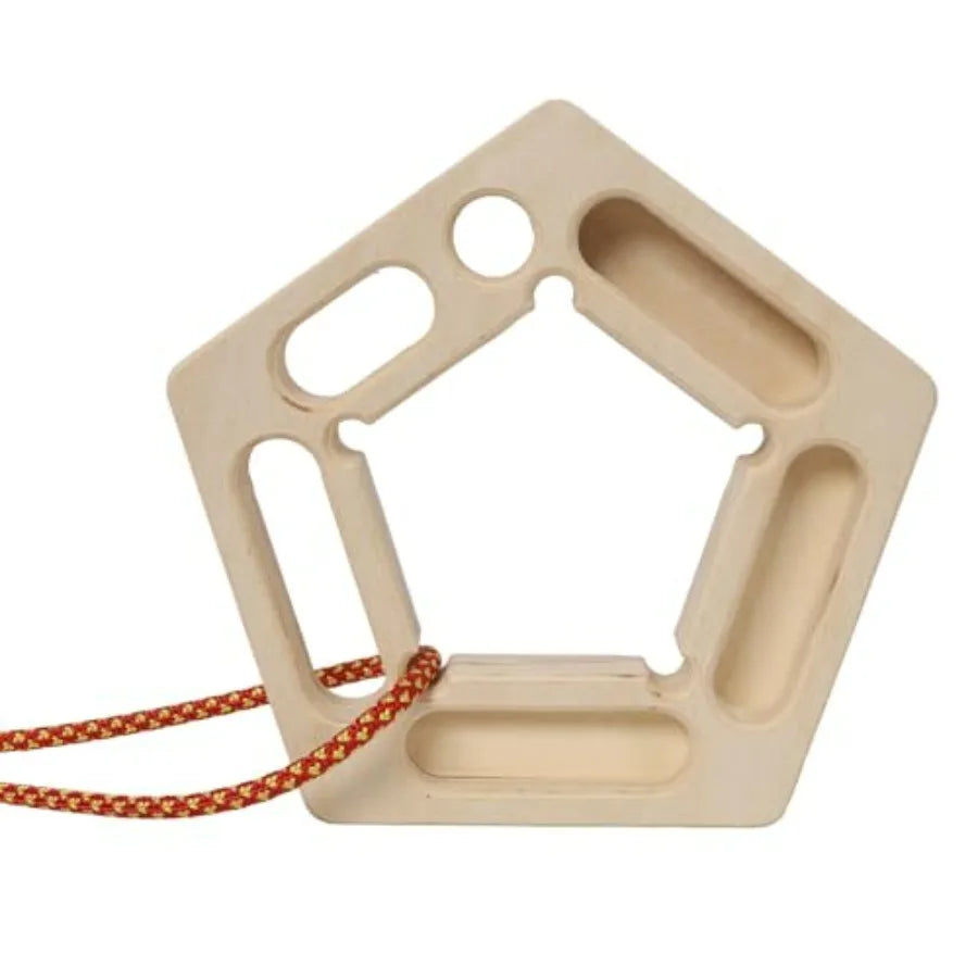 Two Pack Rock Climbing Hangboards Wooden Fingerboard Trainers for Grip