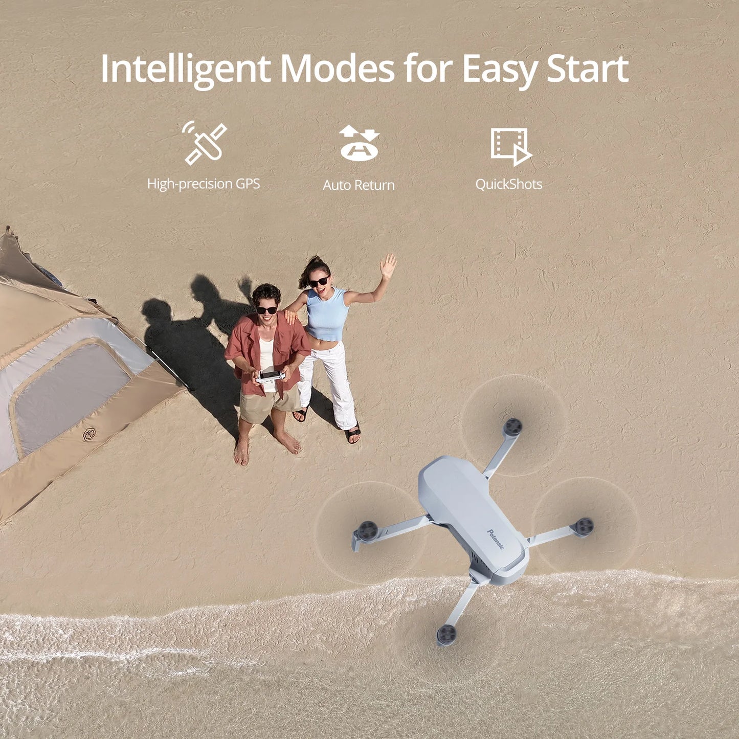 Potensic Atom Drone With 3 Axis Gimbal GPS 4K Camera