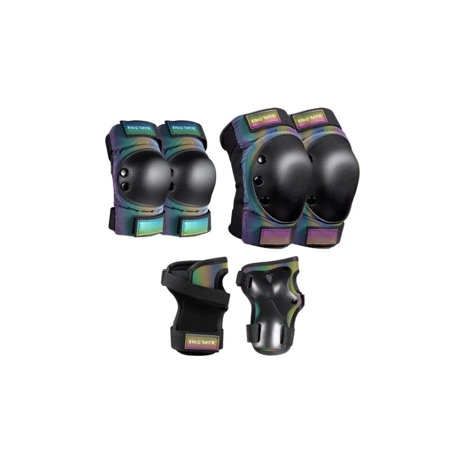 3 in 1 Knee and Elbow Pads with Wrist Guards for Skateboard Roller Skates Skating Scooter Inline Skates Cycling Adult Youth Pro