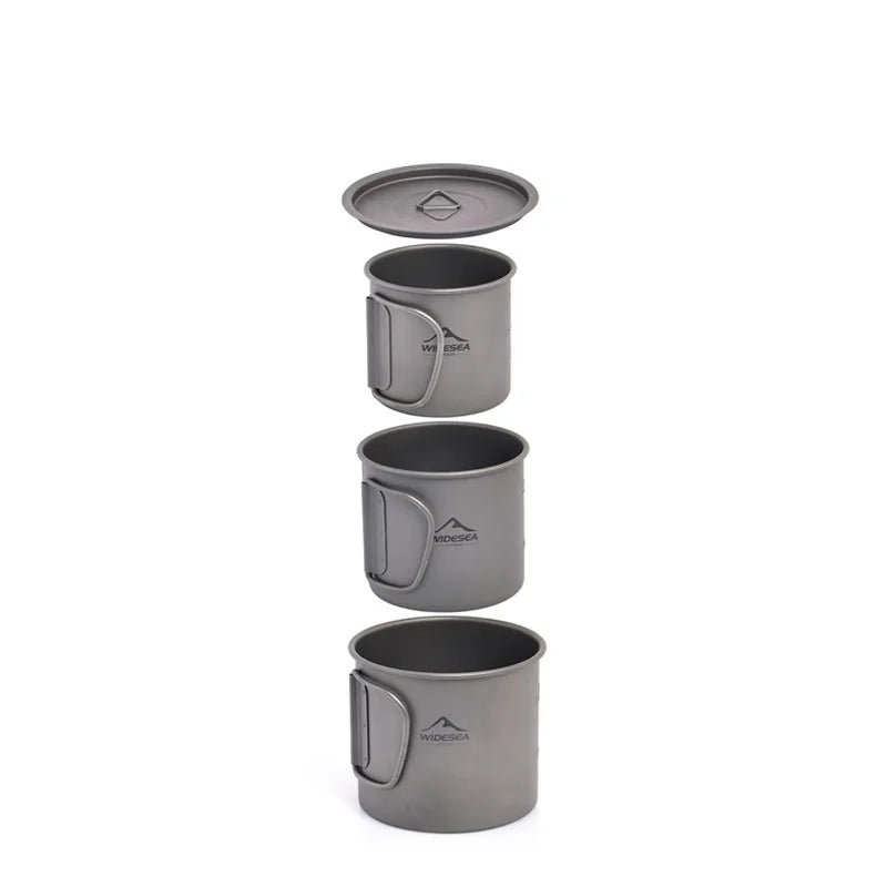 Widesea Titanium Camping Mug Cup Outdoor Kitchen Gear Travel