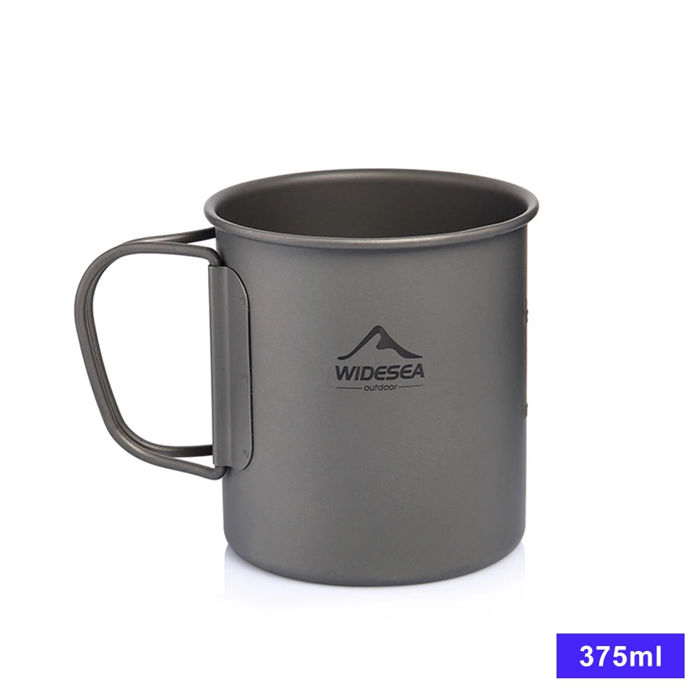 Widesea Titanium Camping Mug Cup Outdoor Kitchen Gear Travel
