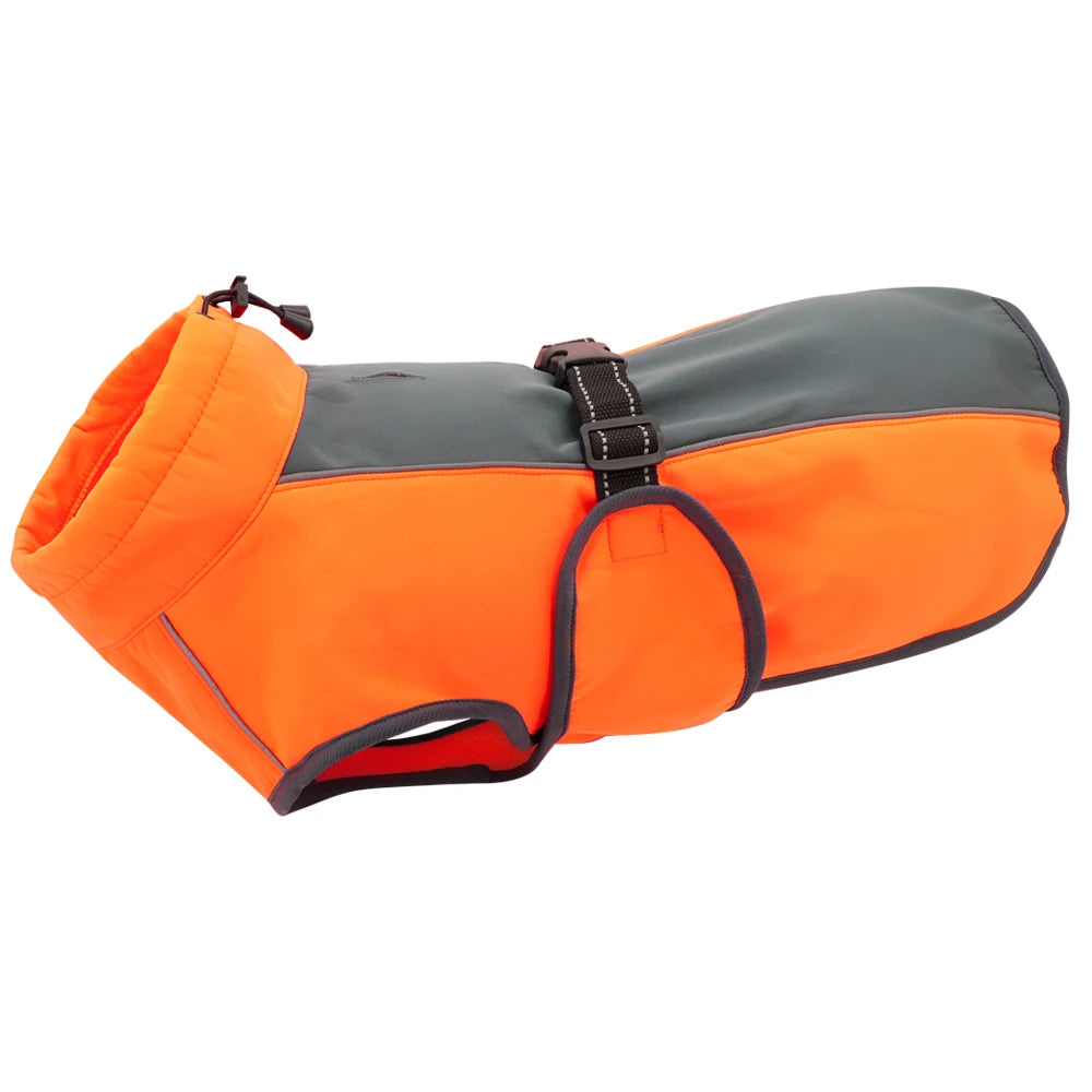 Didog Waterproof Padded Dog Vest Coat For Winter With Reflective Nylon Rope