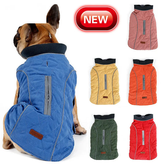 JANPET Quilted Dog Coat Warm Jacket for Autumn Winter