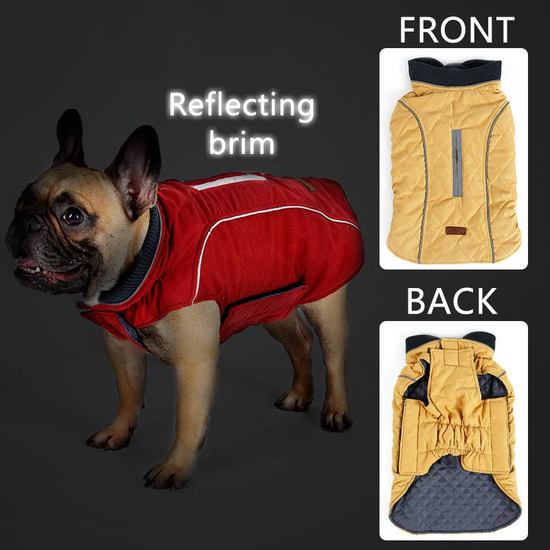 JANPET Quilted Dog Coat Warm Jacket for Autumn Winter