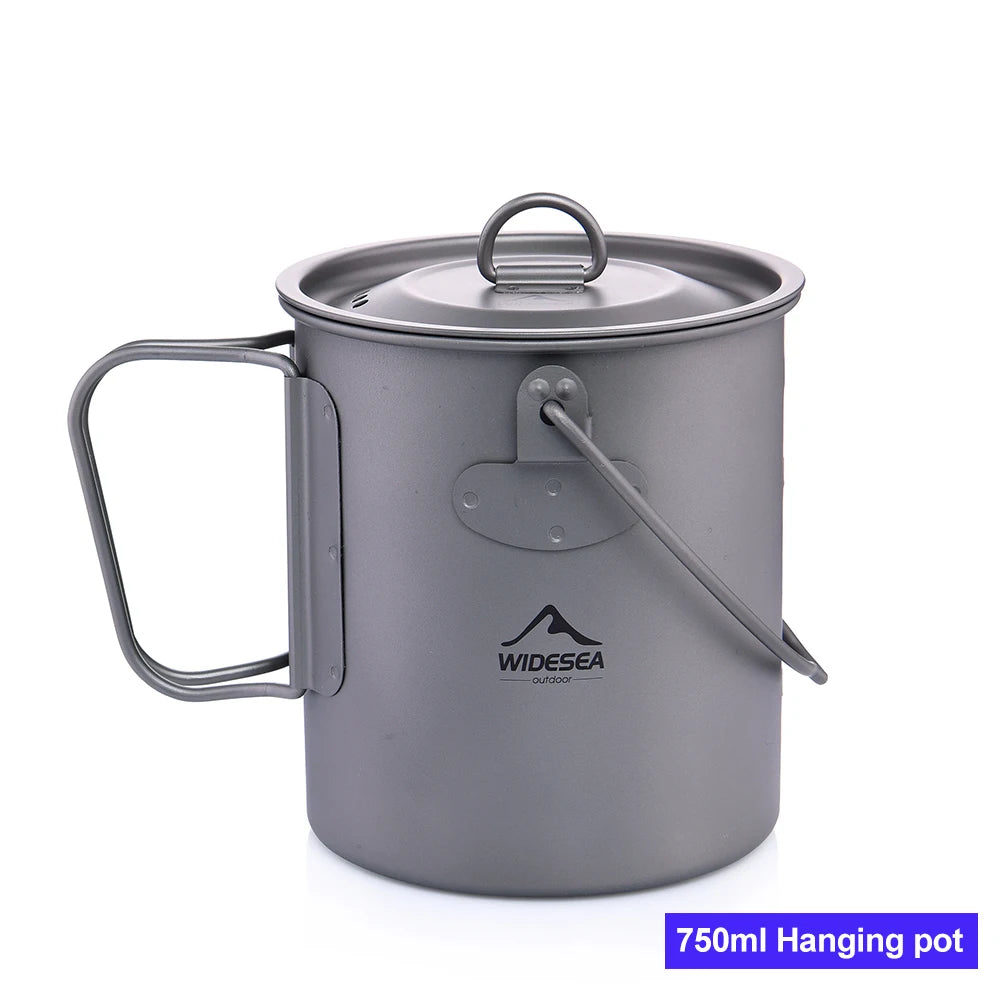 Widesea Titanium Camping Mug Cup Outdoor Kitchen Gear Travel