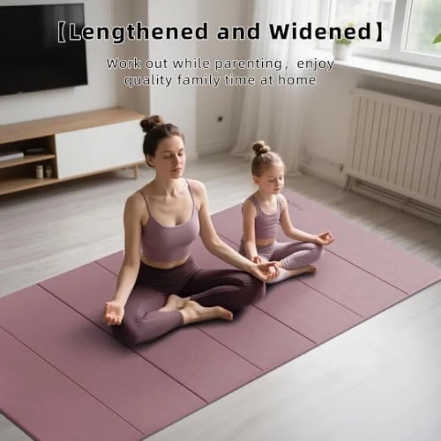 PAIDU Foldable Yoga Mat TPE Non Slip Easy Storage Workouts