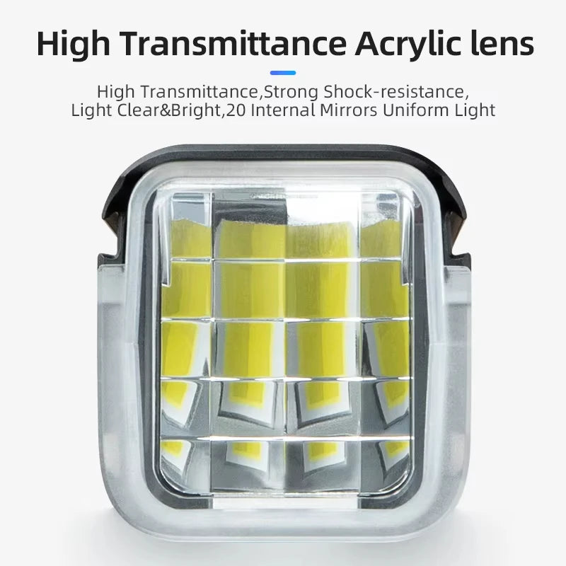 ROCKBROS 1500LM Bike Front Light 5000mAh Type-C IPX6 Aluminum