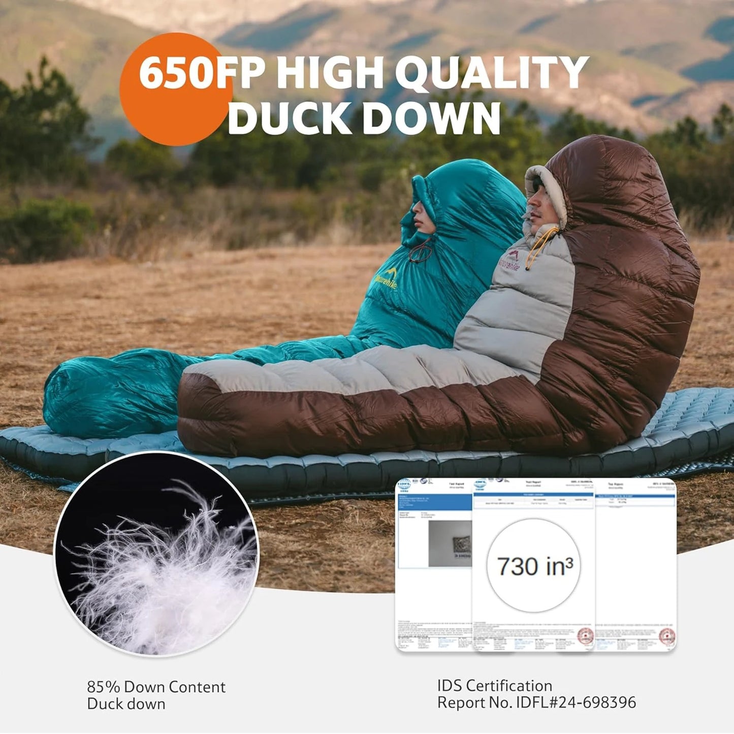 Naturehike Snowbird Duck Down 650FP Mummy Sleeping Bag