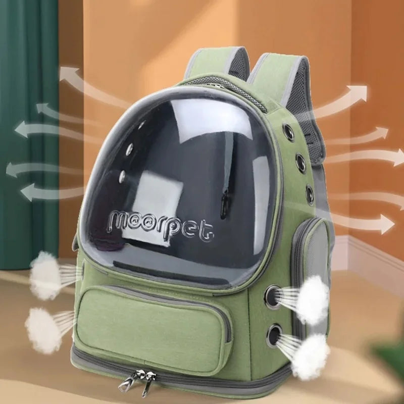 Breathable Cat Carrier Backpack For Cats And Small Dogs