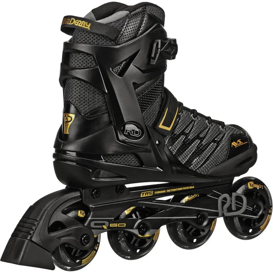 Roller Derby AERIO Q-60 Men's Roller Skates Quad Inline Skating Shoes for Adults
