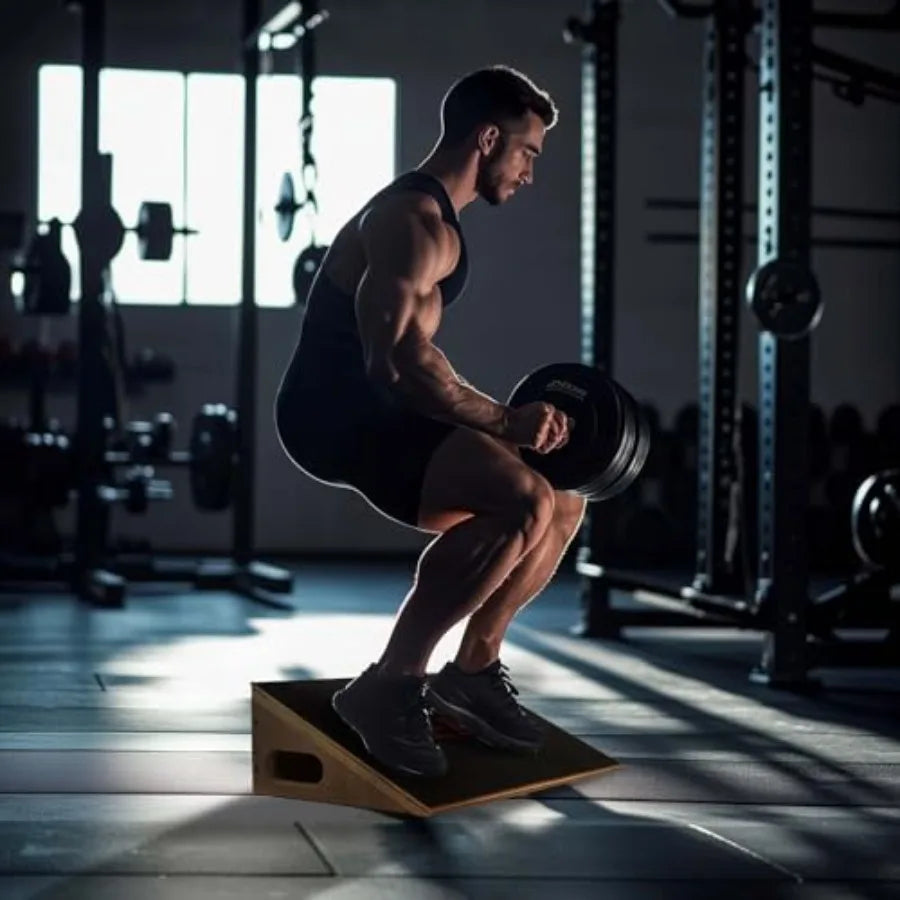 Caelum Slant Board For Squats Non-Slip Wooden Incline Board