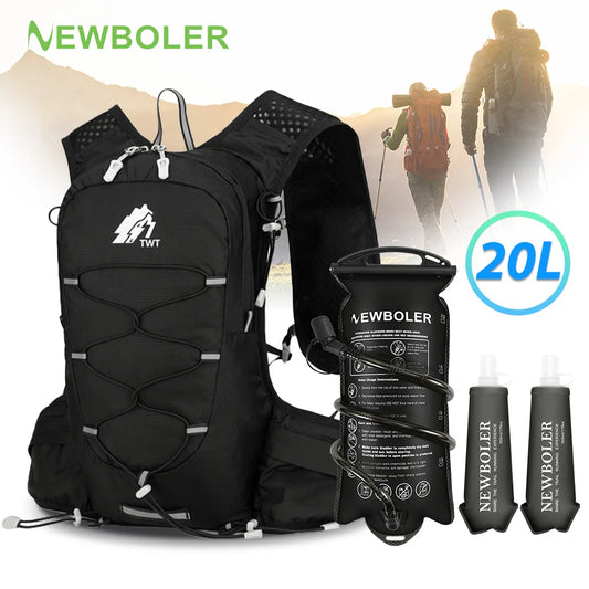 NEWBOLER Lightweight Outdoor Backpack Hydration Compatible For Hiking Cycling