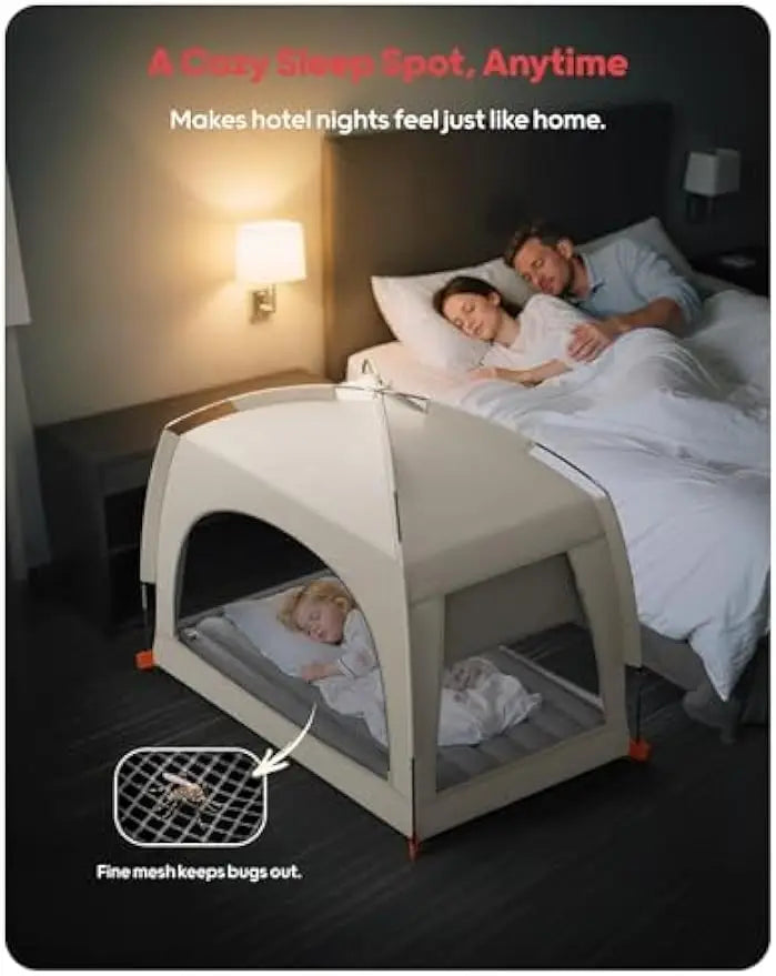 Inflatable Toddler Travel Bed With Tent Portable Air Mattress