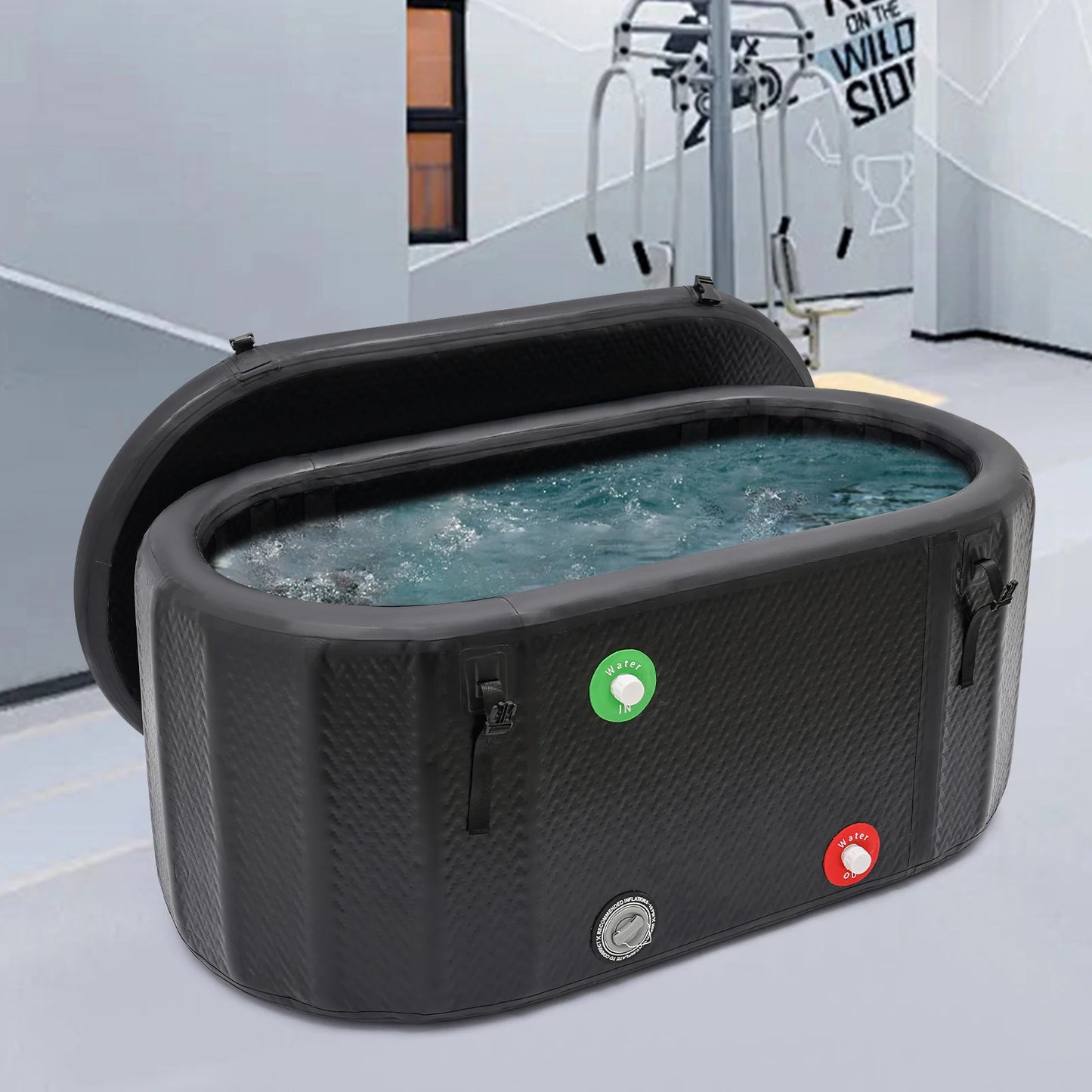 Inflatable Ice Bath Tub For Athletes Recovery With Pump 370L