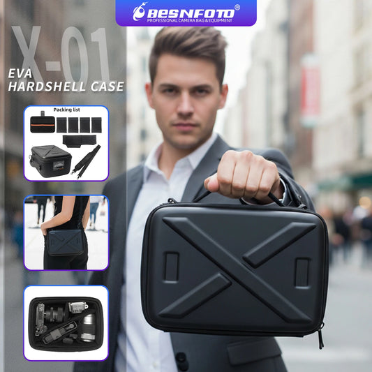 Besnfoto X01 Hard Shell Waterproof Camera Bag With Dividers