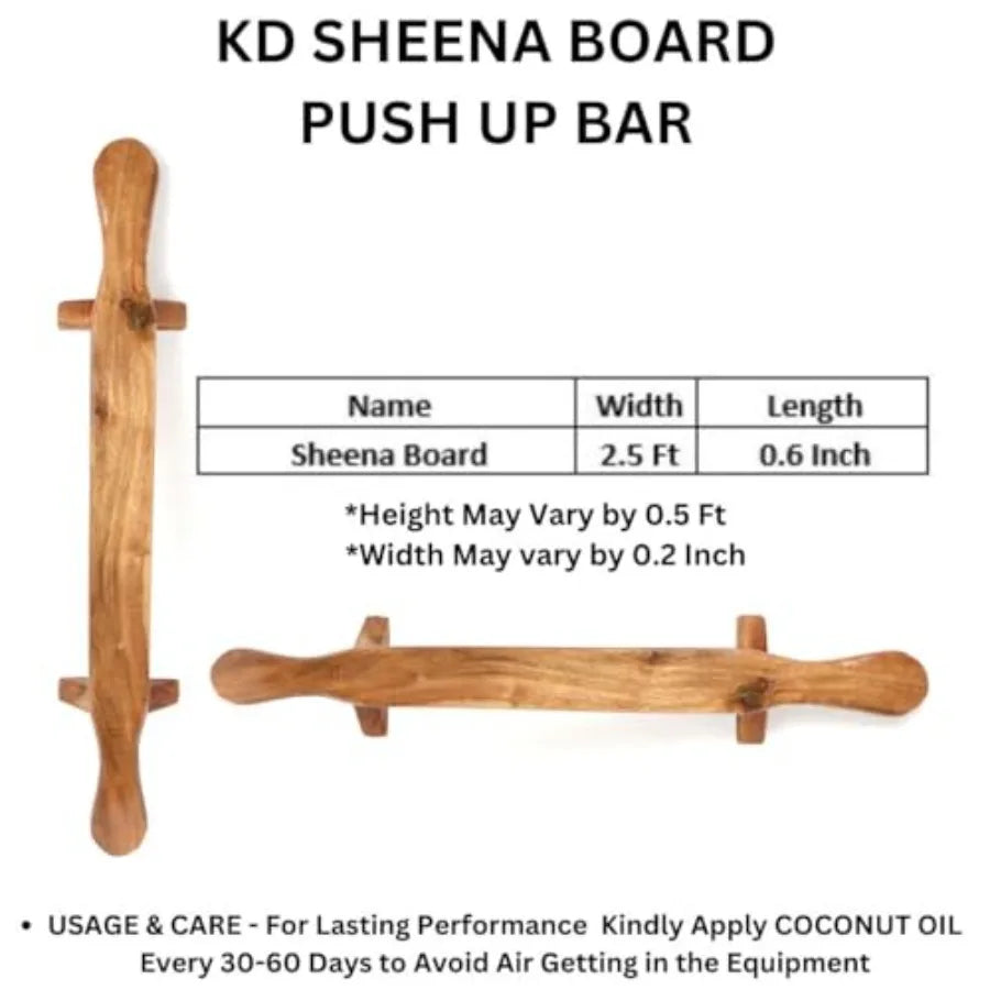SHXI Wooden Push Up Bar Fitness Equipment for Strength Training