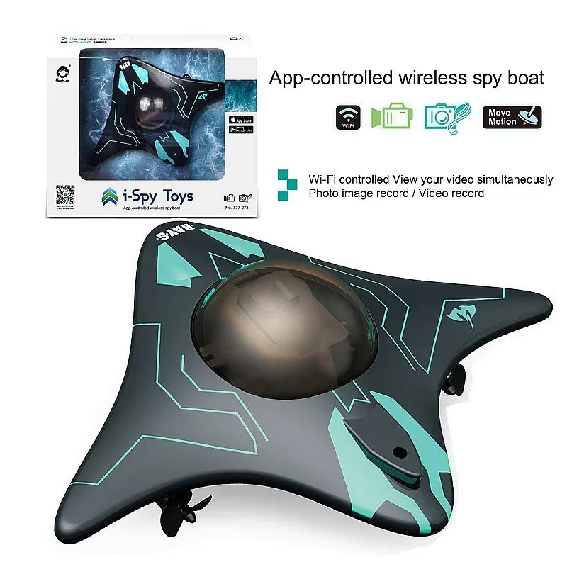 CONUSEA 6Ch RC Boat Submarine With Camera Underwater FPV WiFi