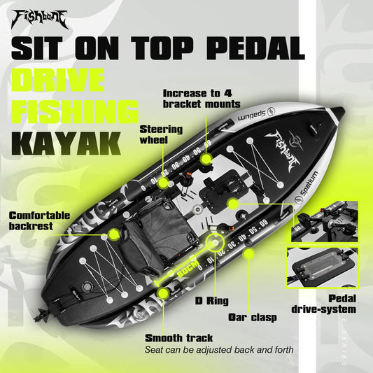 Spatium Sit On Top Kayak Pedal Drive System