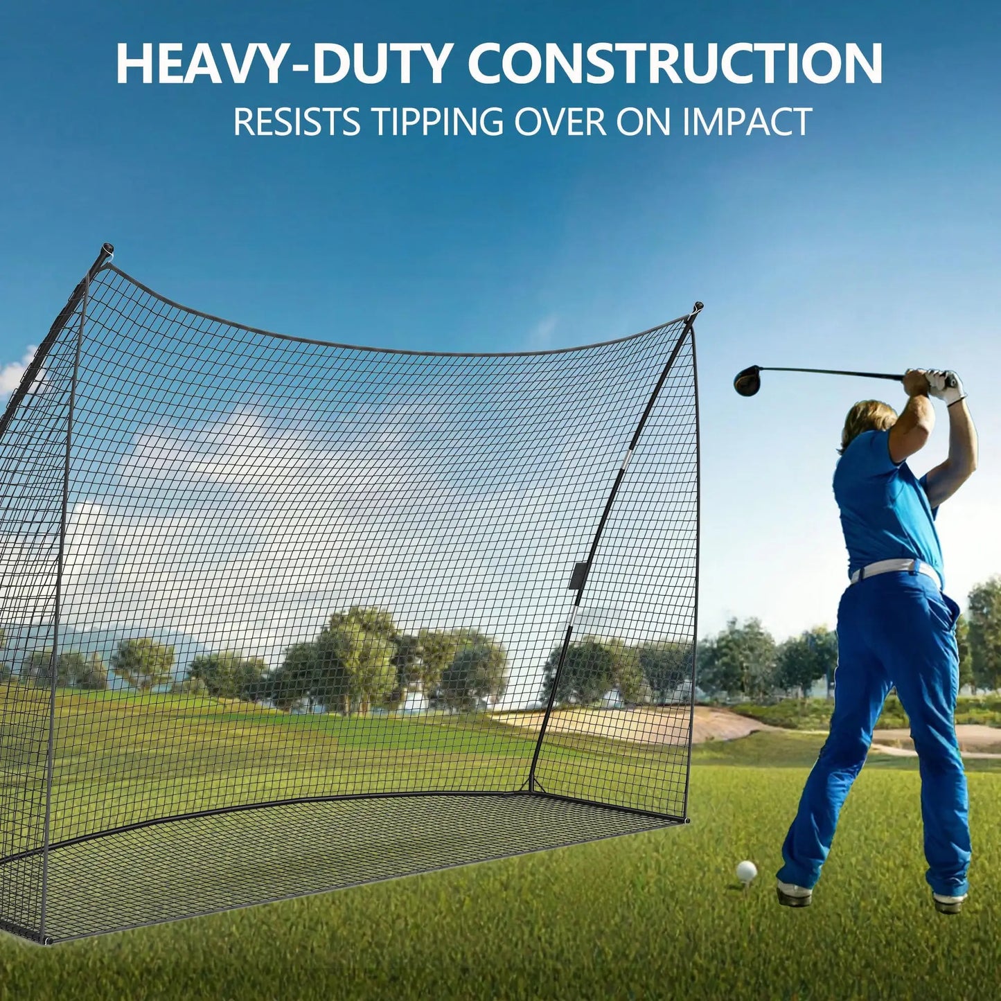 HiMISS Golf Practice Net Portable Backyard Hitting Net With Bag