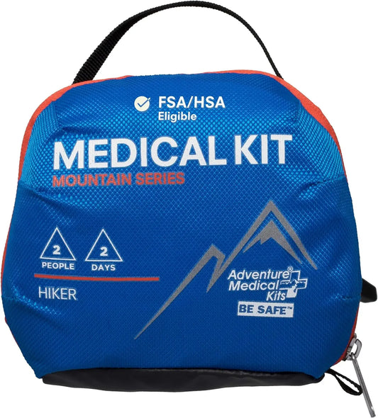 Emergency First Aid Kit For Hiking Adventures With Trauma Pad And Guide