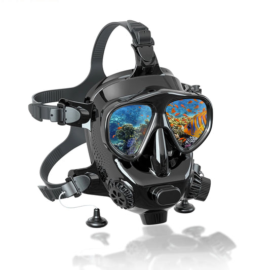 TUDIVING Full Face Diving Mask With Camera Mount