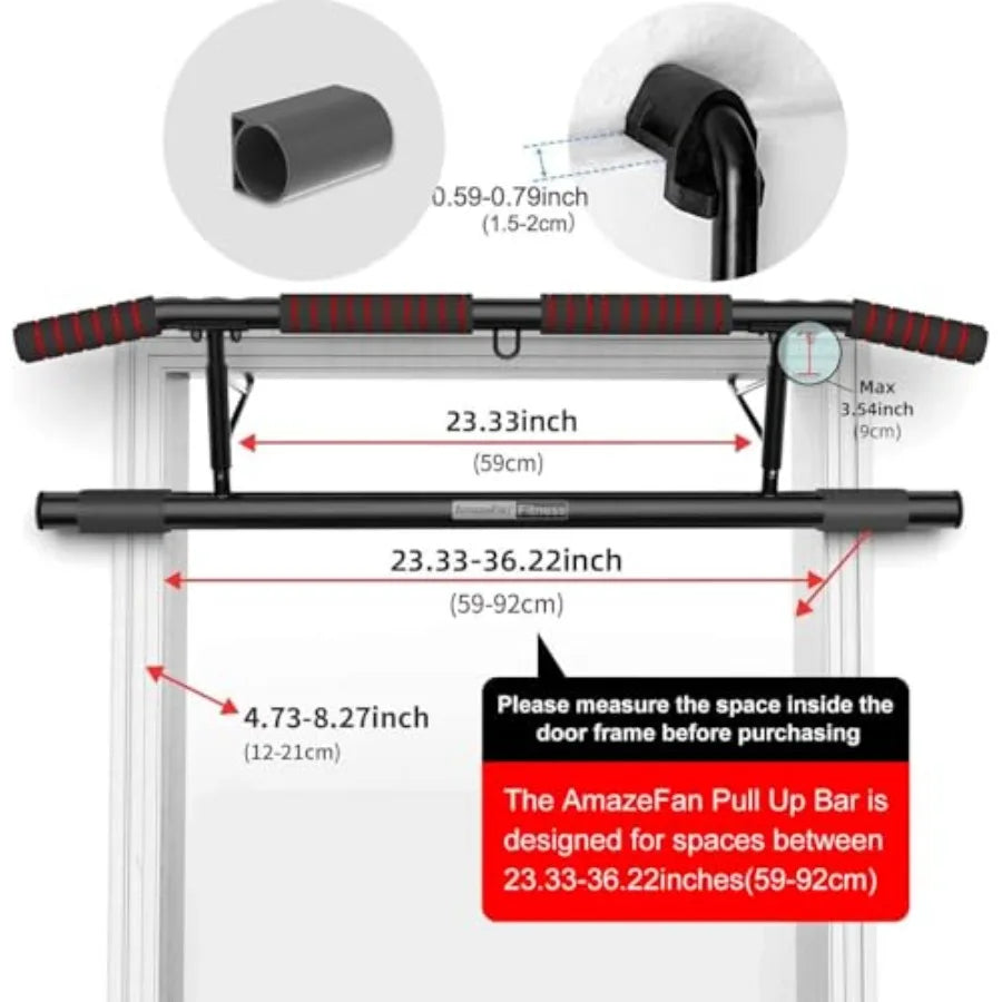 YAO HUI HUANG Pull Up Bar Doorway With Ergonomic Grip