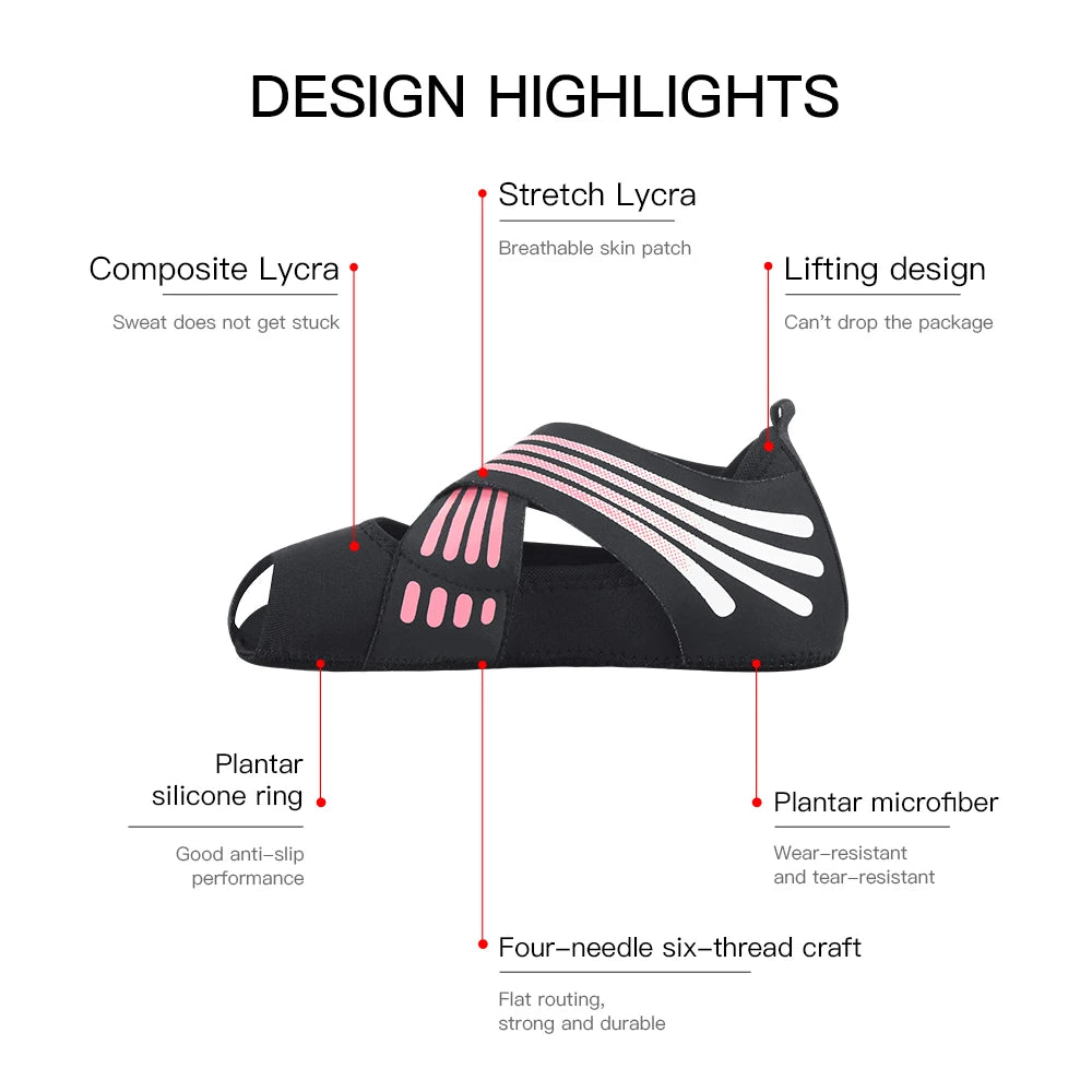Women Non-slip Workout Yoga Shoes Anti-slip Sole Socks