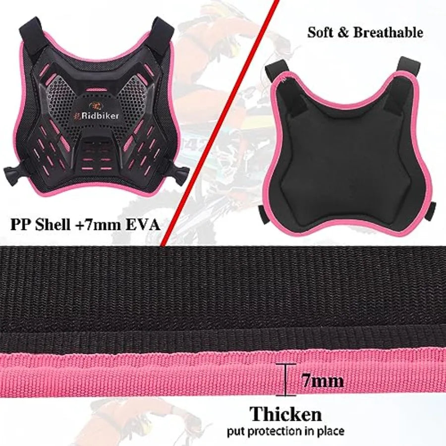 Dirt Bike Motocross Chest Protector With Elbow And Knee Guards