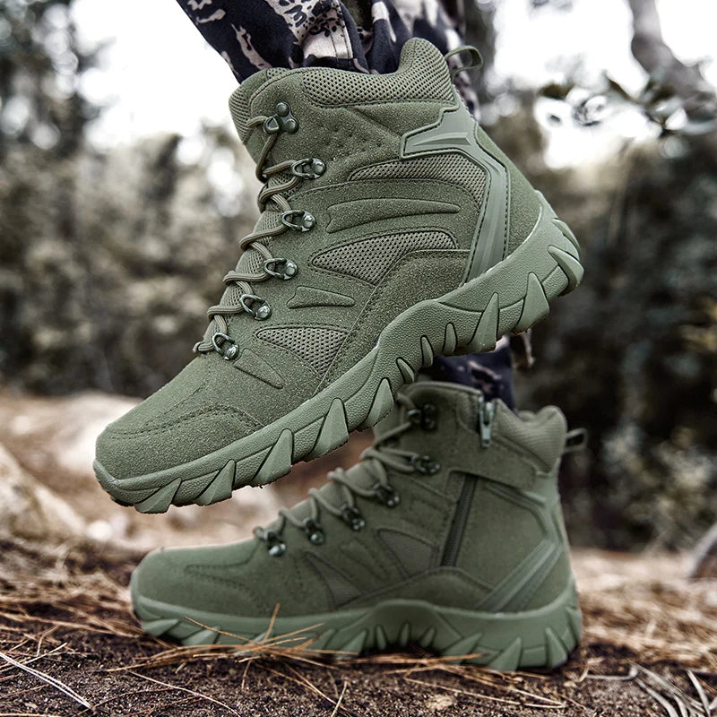 Louis KADHRCN Men's Casual Tactical Boots Lightweight Side Zipper