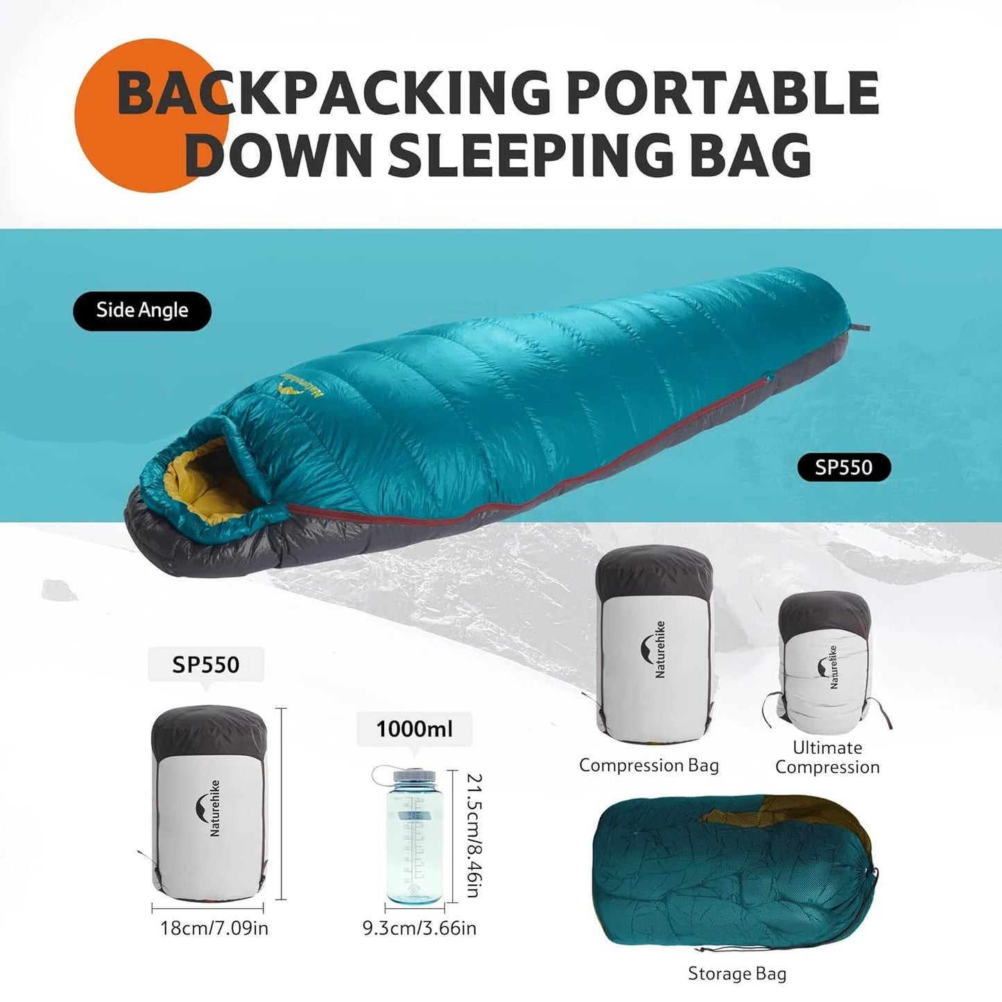Naturehike Snowbird Duck Down 650FP Mummy Sleeping Bag