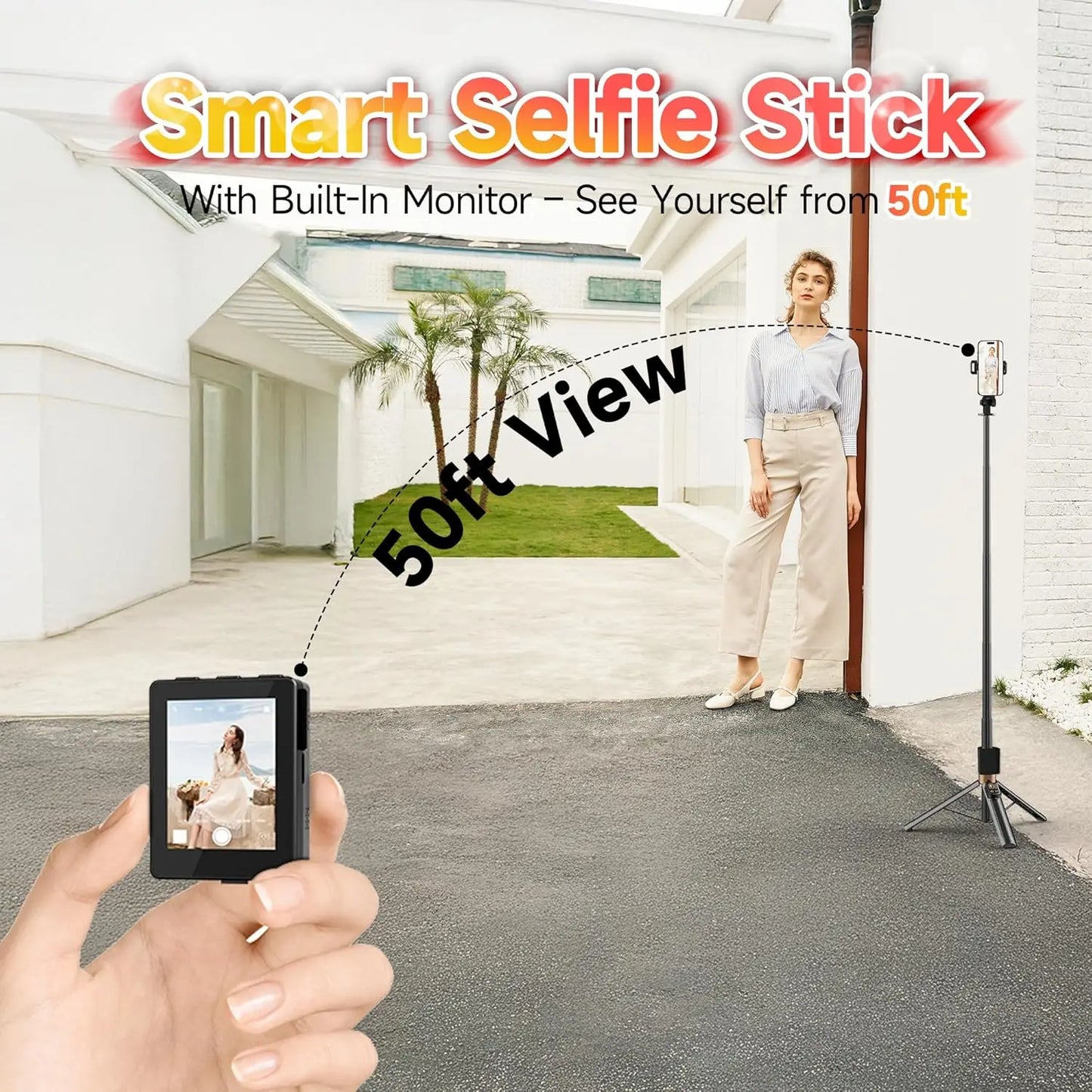 CL07 Extendable Selfie Stick Tripod With Wireless Remote