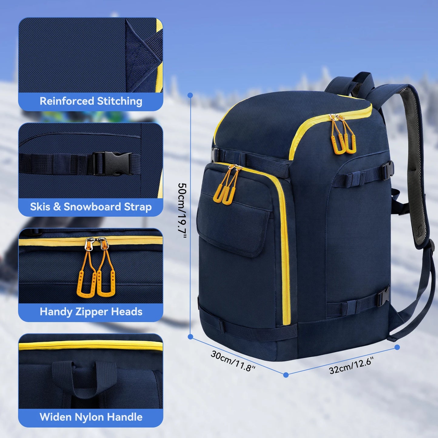 West Tune Ski Boot Bag Gear Organizer For Skiing Accessories