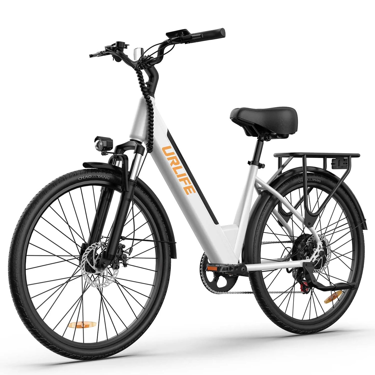 URLIFE E26 Electric Bike 250W With Removable 36V13Ah Battery Dual Disc Brakes