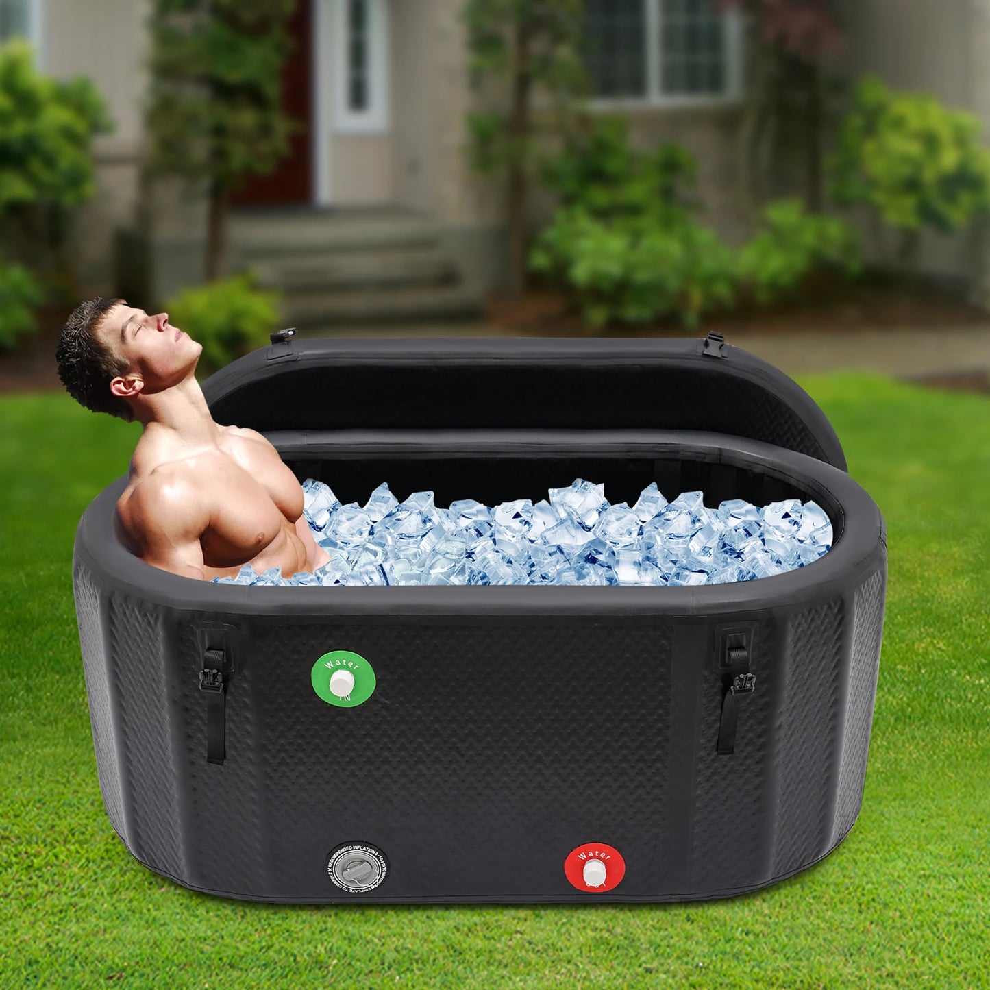 Inflatable Ice Bath Tub For Athletes Recovery With Pump 370L