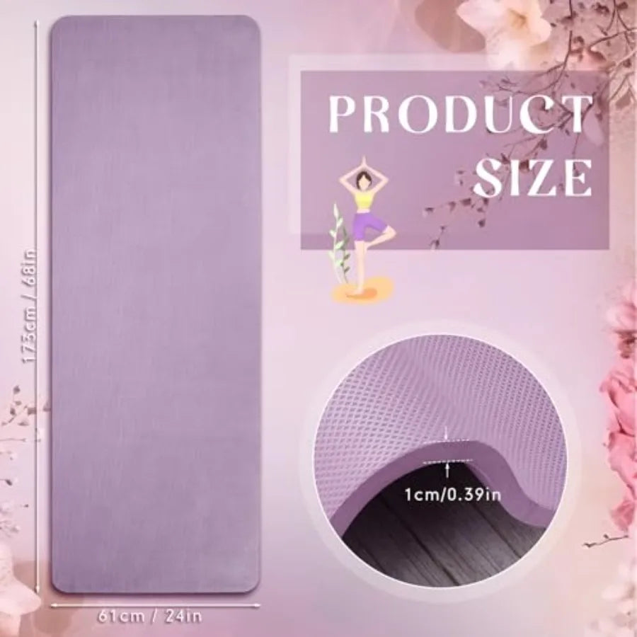 Yoga Mat Anti Slip Tear Resistant Exercise Mat For Gym