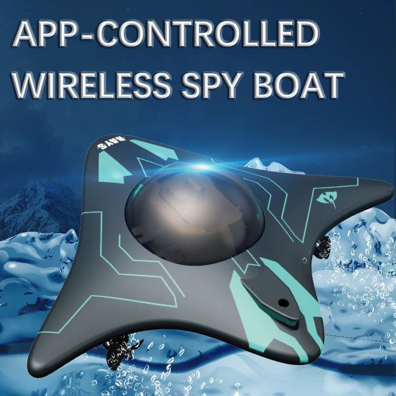 CONUSEA 6Ch RC Boat Submarine With Camera Underwater FPV WiFi