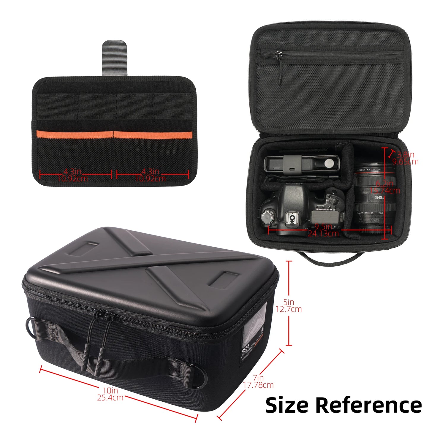 Besnfoto X01 Hard Shell Waterproof Camera Bag With Dividers