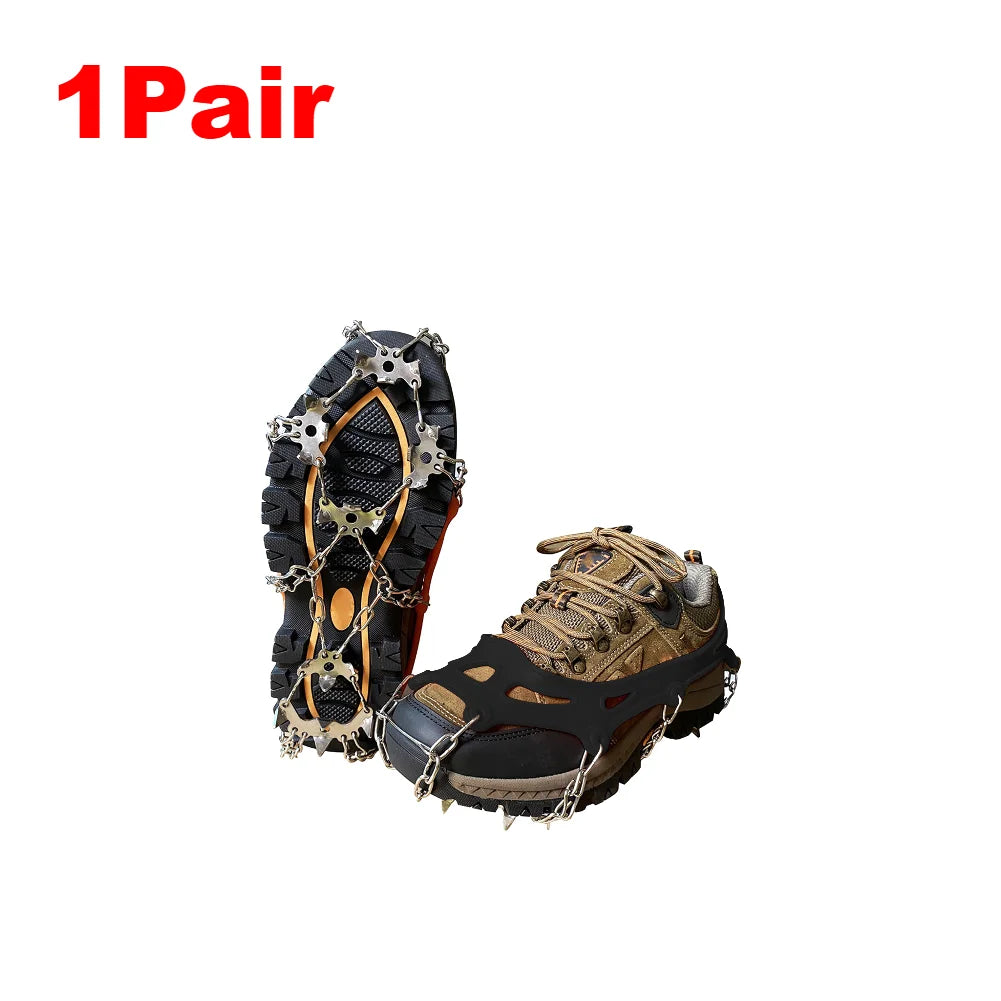 Snow Spikes Crampons Ice Cleats Anti Slip For Hiking Boots