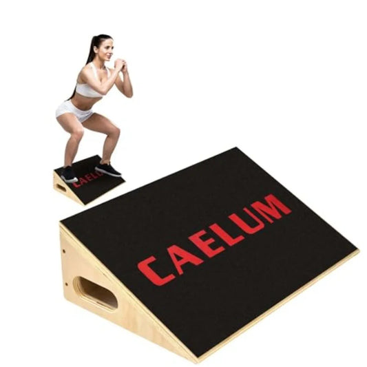 Caelum Slant Board For Squats Non-Slip Wooden Incline Board
