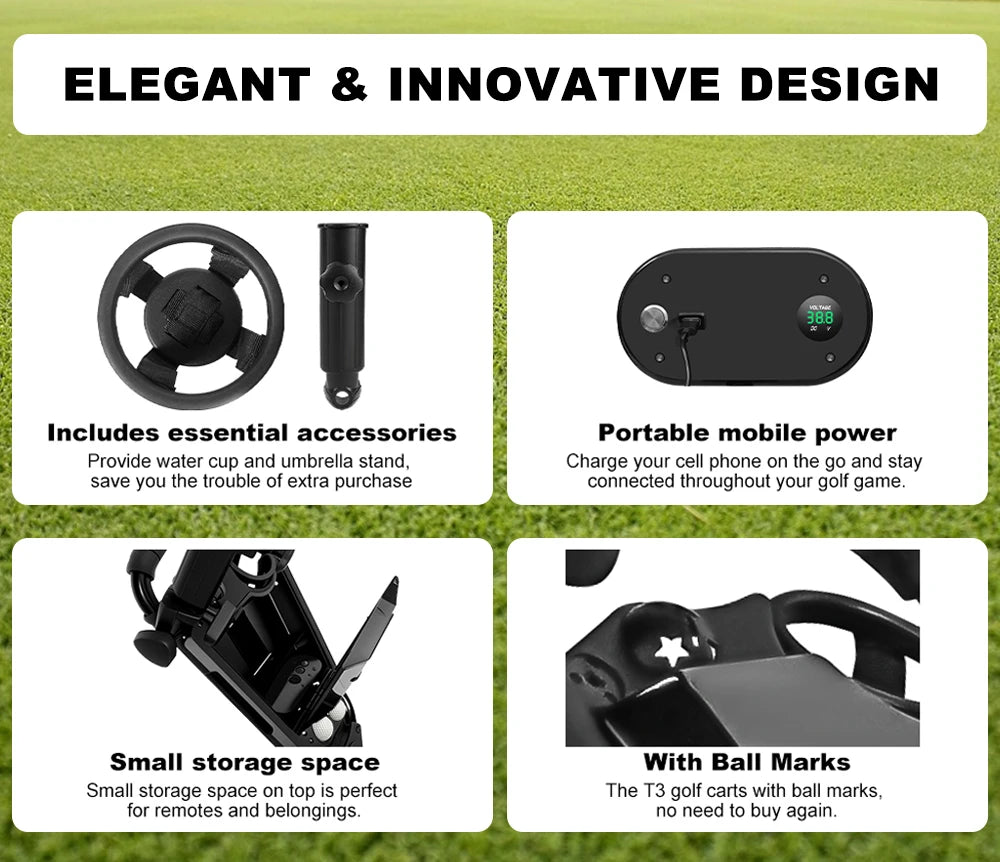 ESWING 500W Electric Golf Cart Remote Control Trolley