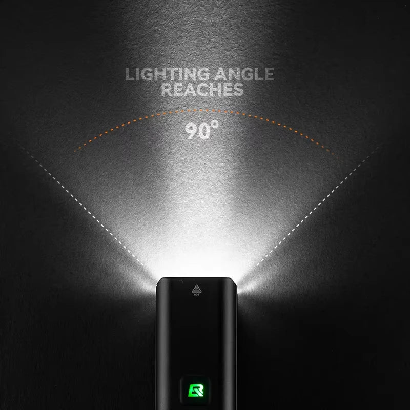 ROCKBROS 1500LM Bike Front Light 5000mAh Type-C IPX6 Aluminum