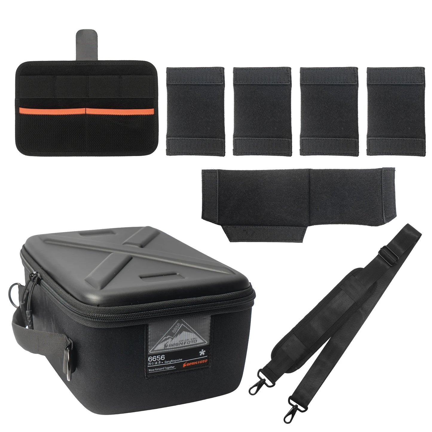 Besnfoto X01 Hard Shell Waterproof Camera Bag With Dividers