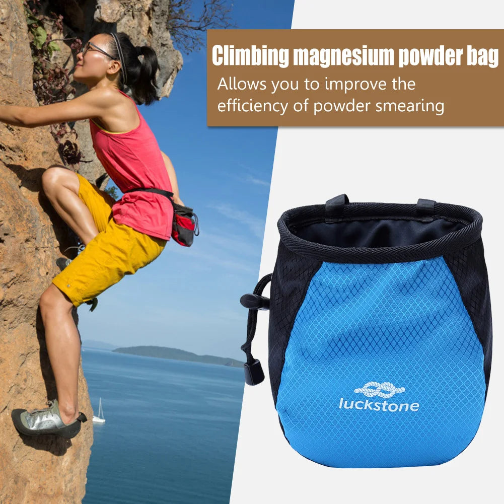 JOCESTYLE Chalk Bag For Outdoor Climbing Waterproof Polyester Adjustable Belt
