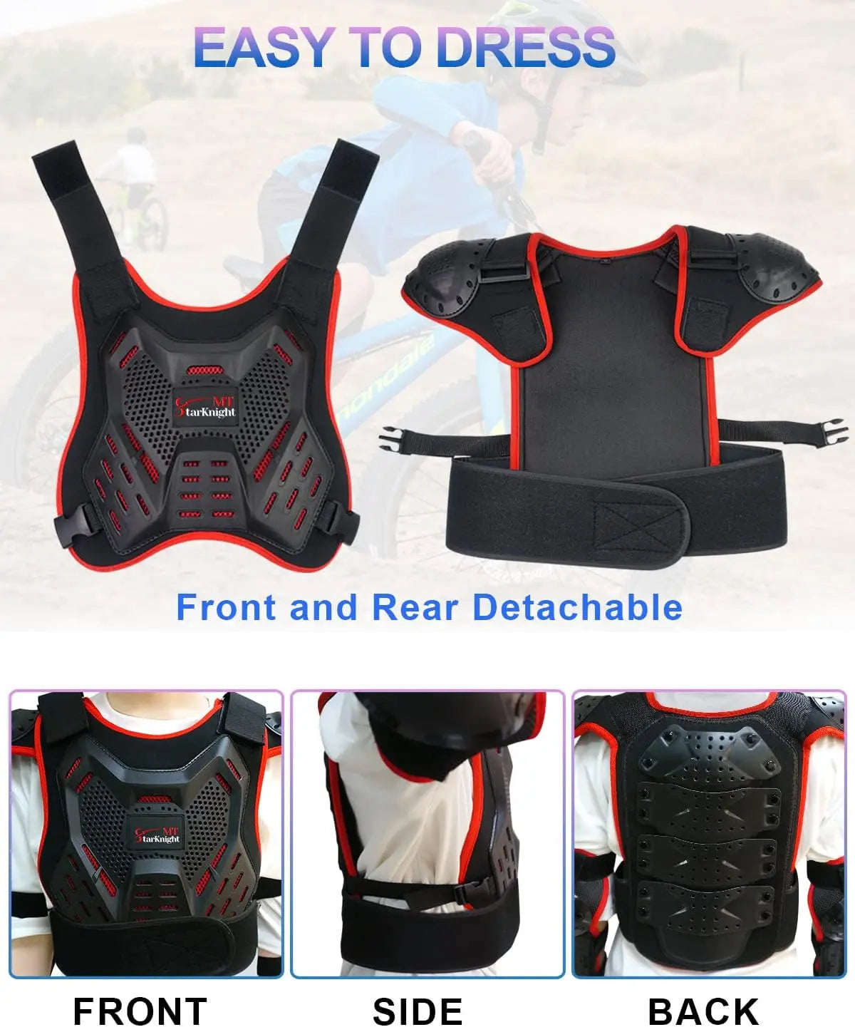Youth Motorcycle Protective Armor Suit for Boys and Girls