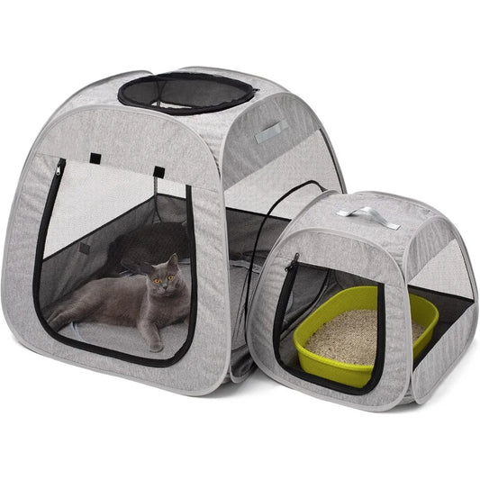 Foldable Pet Playpen With Trapezoid Stability Design