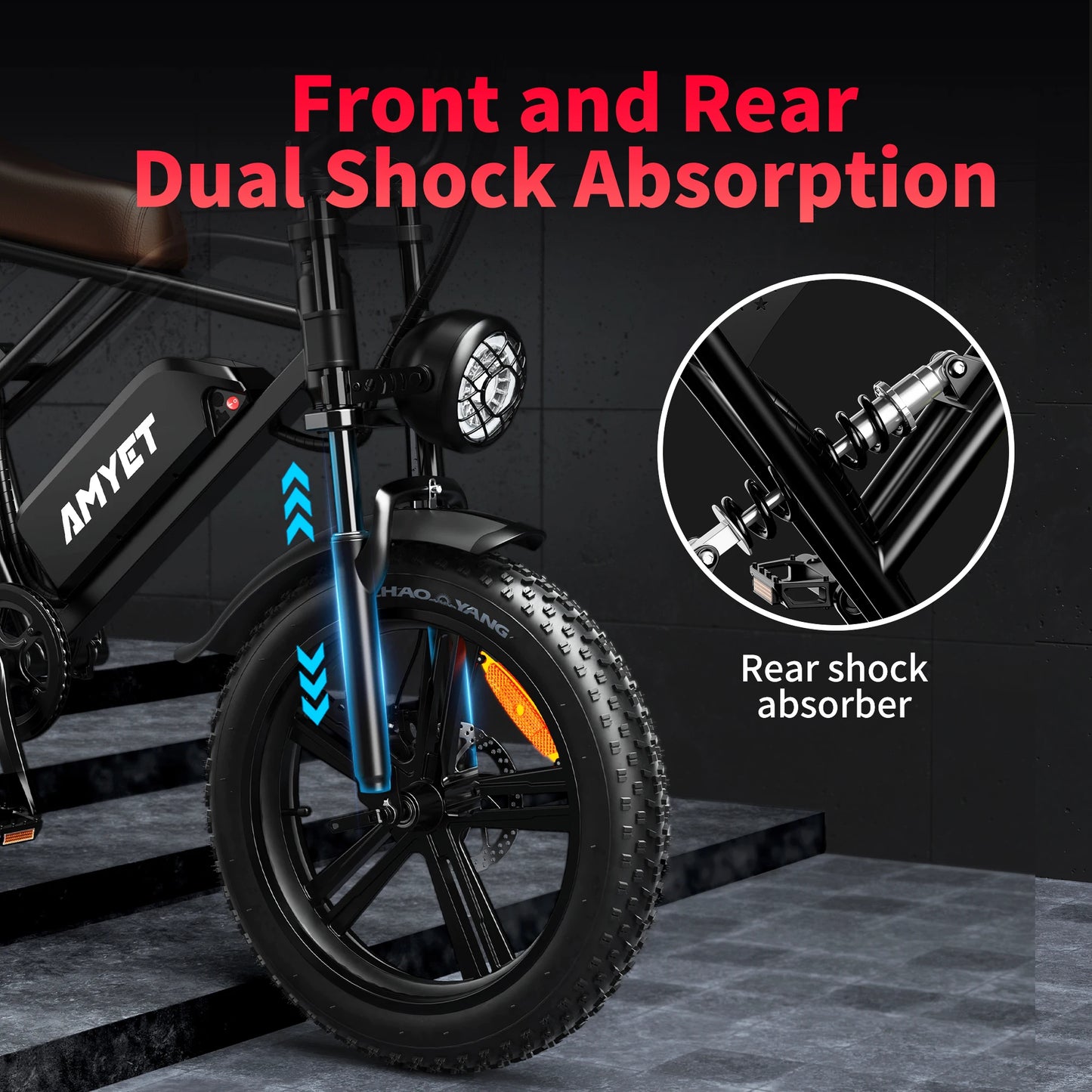 AMYET V9-G60 1000W Electric Bike 48V 20Ah Battery Pack