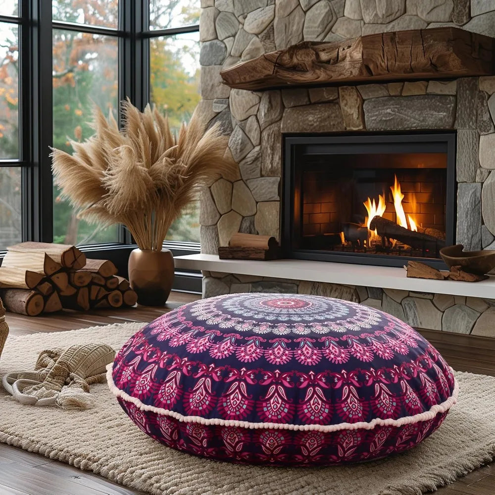 Codi Meditation Floor Pillow Set Bohemian Mandala Cushions