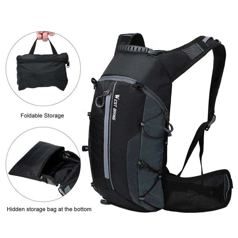West Biking Water Repellent Backpack for Cycling and Outdoor Trekking